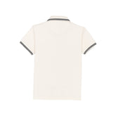 Status Quo Boys Textured Solid Half Sleeves Regular Fit Polo T-Shirt With Tipping Details